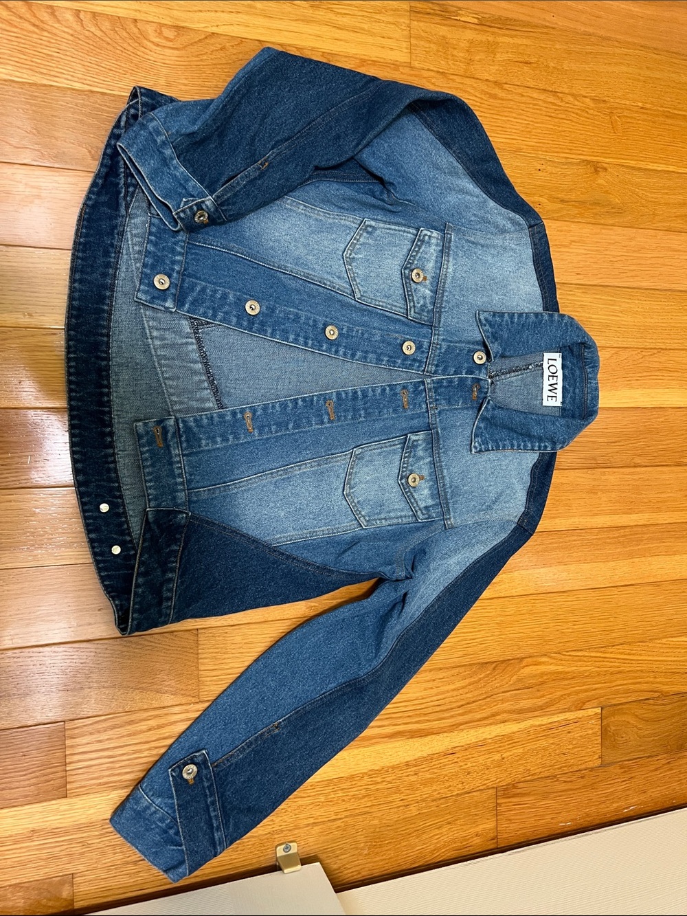 Loewe Two-Tone Blue Denim Jacket